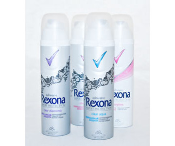 The REXONA deodorant spray 150 ml.