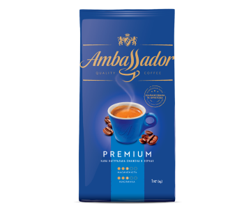 Кава в зернах 1кг*6 AMBASSADOR PREMIUM 8227