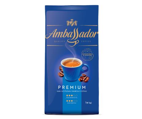 Кава в зернах 1кг*6 AMBASSADOR PREMIUM 8227