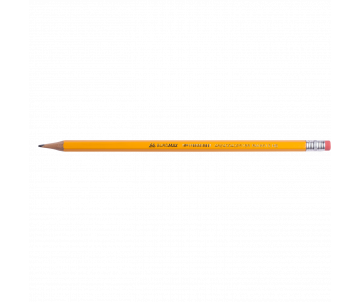  Олівець HB жовтий, з гумкою BM-8515