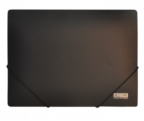 Folder plastic A4 black elastics JOBMAX