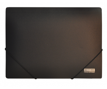 Folder plastic A4 black elastics JOBMAX