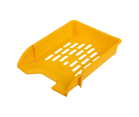Лоток пласт горизонт желтый 80107 