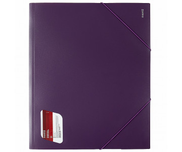 Folder on rubber bands A3 plum 3386