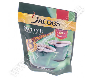 Кава JACOBS Monarch розчинна 60 гр Пакет