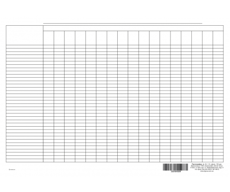 Пустографка, офс А3 1+0 100 арк 24525