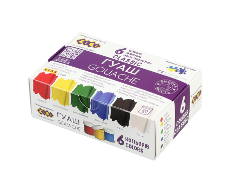 Gouache CLASSIC 6 pcs x 20ml ZB.6610