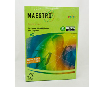 Paper A4 80g intensive lime 500 sheets