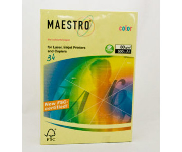 A4 paper pastel yellow 80 g 500 sheets 