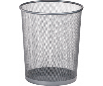 Wastepaper basket silver BM 6270-24