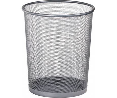 Wastepaper basket silver BM 6270-24