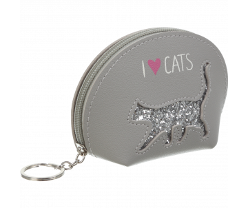 Case for coins CAT LOVER grey ZB 702203