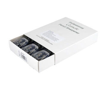 Cosmetic sharpener with 6143 counter