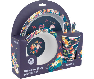 Набір посуду з бамбуку Space 5 предметів