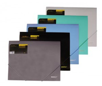 Folder with elastic band A4 colored 59035