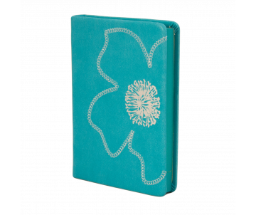 Undated diary A6 FIORE 288 pages cyan