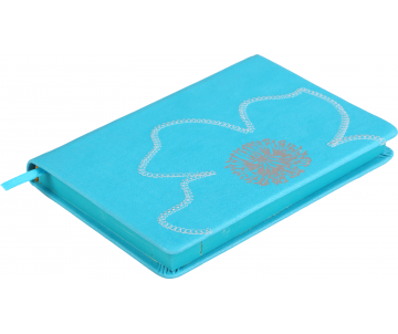 Undated diary A6 FIORE 288 pages cyan