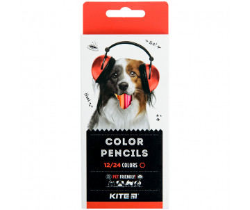 Карандаши двустор 12 шт Kite Dogs 26855