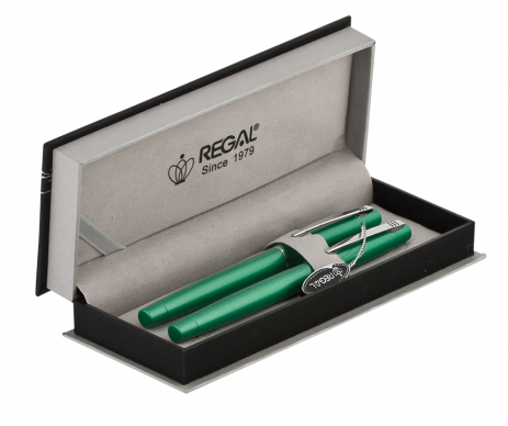 Set pens in box P green