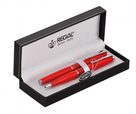 Pen set in gift box L REGAL red