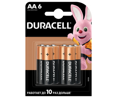 The battery DURACELL LR6 (AA) 1pcs 