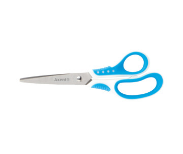 Ножницы Shell 18 см бело-голубые 2695