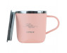 Peach thermal mug 260 ml 6015  - foto  4