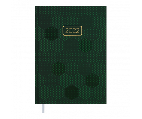 Щоденник датований 2017 VELVET, A5, 336 сторінок. зелений
