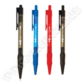 Ручка автоматична Flexoffice FO-012 Hi-Grip синя