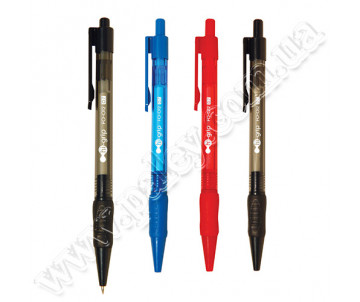 Ручка автоматическая Flexoffice FO-012 Hi-Grip синяя