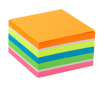 Block of paper with a clear layer 75x75mm