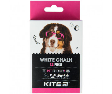Chalk white round 12 pcs Kite Dogs 26548