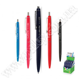 Ручка автоматична Flexoffice FO-011 Join Master сині масляні чорнила