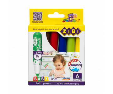 Felt-tip pens 6 pcs BABY Line ZB 2816