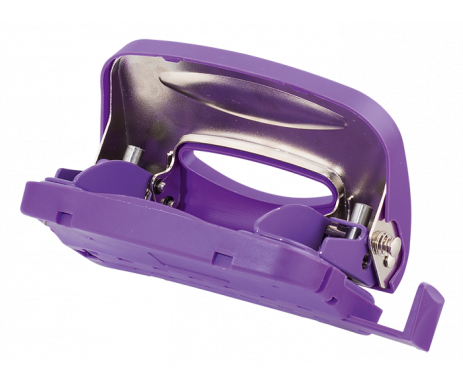Hole punch metal with plastic settlement (up to 12L.), purple
