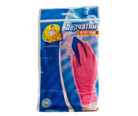 Durable rubber gloves (L) pink 79263