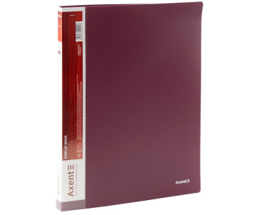 Дисплей-книга 20 файлів бордова 1011