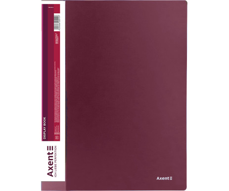 Display-book 20 files burgundy 1011
