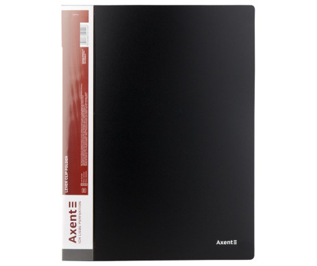 Папка з затиском, А4, чорна