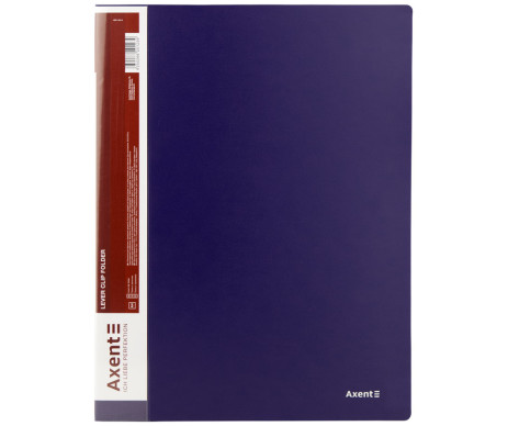 Папка з затиском А4 синя 3269