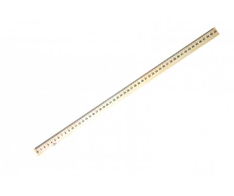 Лінійка дерев'яна 50 см (шовкографія)