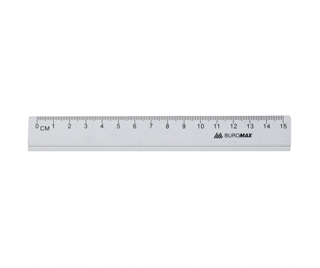 Ruler 15cm aluminum silver BM-5800-15 