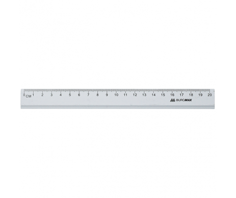 Ruler 20cm aluminum silver BM-5800-20 