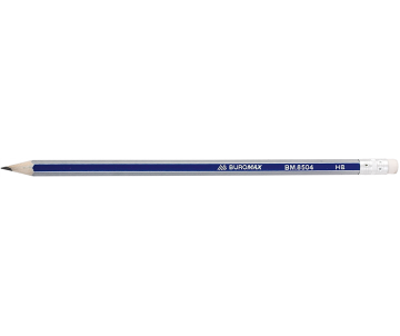 Олівець графітовий НВ з гумкою BM.8504