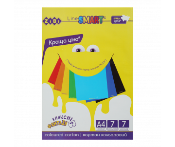 Cardboard color 7 sheets 7 colors ZB 1955