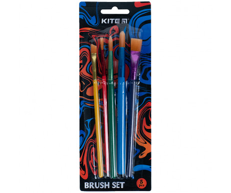 Set of 5 synthetic brushes 24708