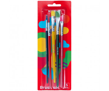 Set of 5 synthetic brushes 24709