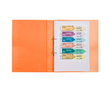 Папка на 2-х кільцах 25мм помаран 3273