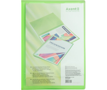 Дисплей-книга А4 20 файлів зелена 1037