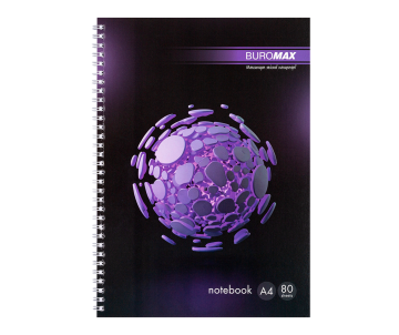 Зошит на пружині А-4,80 кл BM-24452101-07